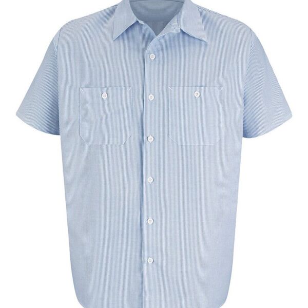 Red Kap Men's Tall Industrial Stripe Work Shirt SL20T Men's Tall Industrial Stripe Work Shirt Thumbnail