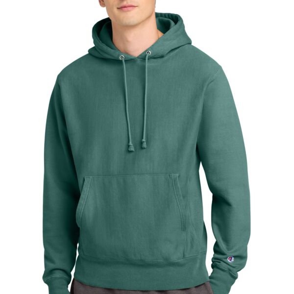 Champion Reverse Weave ® Garment Dyed Hooded Sweatshirt GDS101 Reverse Weave ® Garment Dyed Hooded Sweatshirt Thumbnail