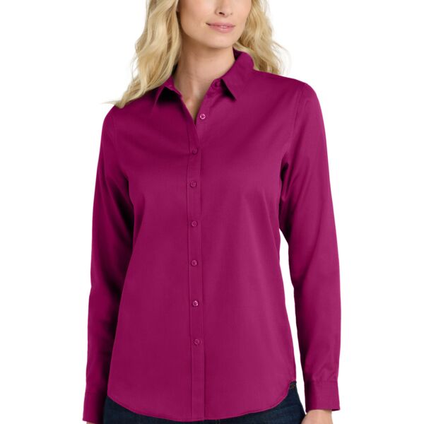 Port Authority Women's Long Sleeve SuperPro React Twill Shirt LW808 Women's Long Sleeve SuperPro React Twill Shirt Thumbnail