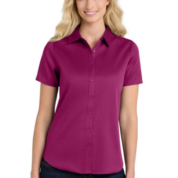 Port Authority Women's Short Sleeve SuperPro React Twill Shirt LW809 Women's Short Sleeve SuperPro React Twill Shirt Thumbnail