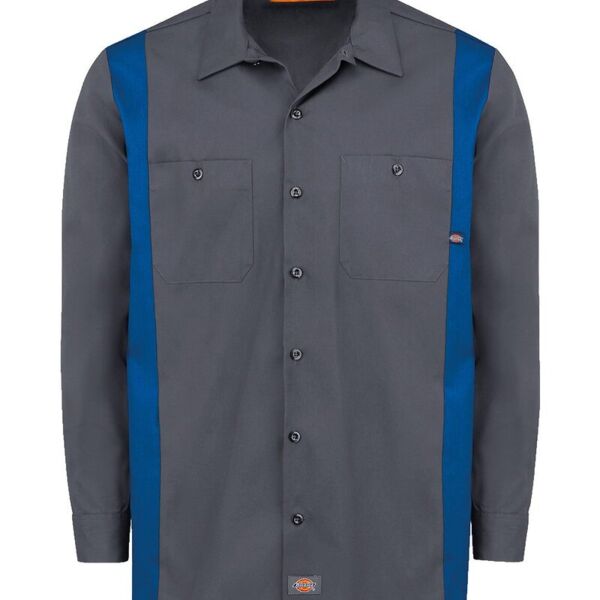 Dickies Men's Tall Industrial Colorblocked Long Sleeve Shirt 5524T Men's Tall Industrial Colorblocked Long Sleeve Shirt Thumbnail