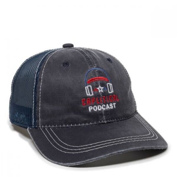 Outdoor Cap Weathered Cotton Mesh Back Cap HPD-610M Weathered Cotton Mesh Back Cap Thumbnail