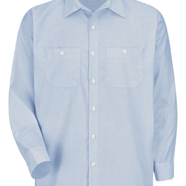 Red Kap Men's Tall Industrial Stripe Work Shirt SL10T Men's Tall Industrial Stripe Work Shirt Thumbnail