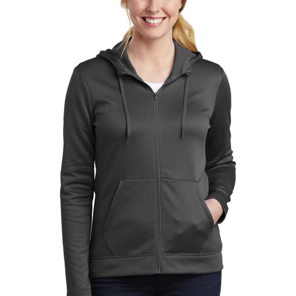 Nike Ladies Therma FIT Full Zip Fleece Hoodie NKAH6264 Ladies Therma FIT Full Zip Fleece Hoodie Thumbnail