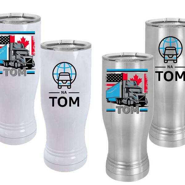 Stainless Steel  20 oz. Polar Tumblr with Clear Lid AMZSTM671 Stainless Steel  20 oz. Polar Tumblr with Clear Lid Thumbnail