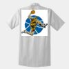 Short Sleeve Striped Industrial Work Shirt Thumbnail