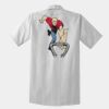 Short Sleeve Striped Industrial Work Shirt Thumbnail