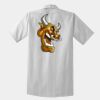Short Sleeve Striped Industrial Work Shirt Thumbnail