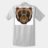Short Sleeve Striped Industrial Work Shirt Thumbnail