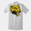 Short Sleeve Striped Industrial Work Shirt Thumbnail