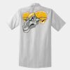 Short Sleeve Striped Industrial Work Shirt Thumbnail